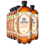 The Gutsy Captain Kombucha Zero Ginger Lemon 1l