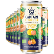 The Gutsy Captain Kombucha Fresh Pineapple Peach 250ml