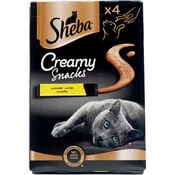 Sheba Creamy Snacks kip kattensnack 4x12g