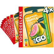 Servero Fruit to go Tropical Thrill Knijpfruit 4x100g