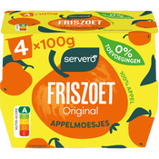 Servero Original Appelmoes Cups 4x100g