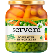 Servero Doperwten en Wortelen 350g