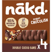 Nakd Double Chocolish fruit & notenreep 4x30g