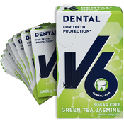 V6 Dental Green Tea Jasmine Gum 24g