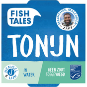 Fish Tales Tonijn In Water Zonder Toegevoegd Zout 142g