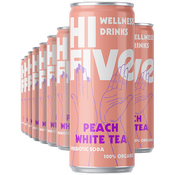 Hi-Five Peach White Tea Prebiotic Soda 250ml