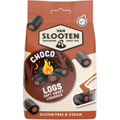 Van Slooten Choco Logs Filled Liquorice 100g