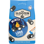 Van Slooten Minty Logs Filled Liquorice 100g