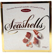 Favora's Seashells hazelnoot 250g