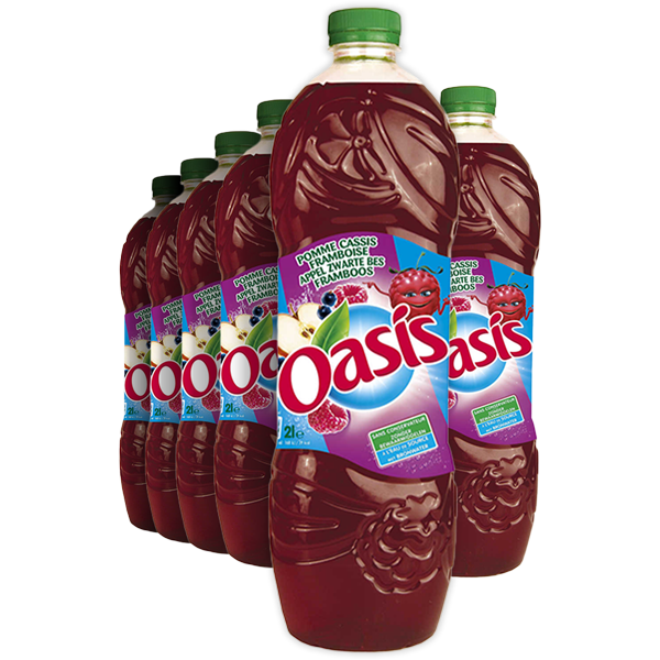 6st Oasis Appel Zwarte Bes Framboos 2L