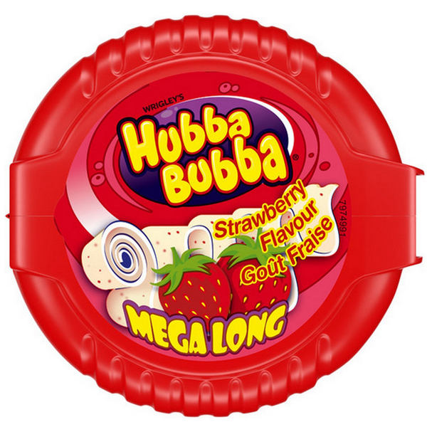 Hubba Bubba Aardbei Kauwgom 56g