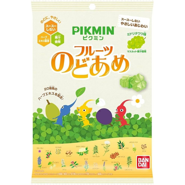 Bandai Pikmin Fruit Throat Candy 64g