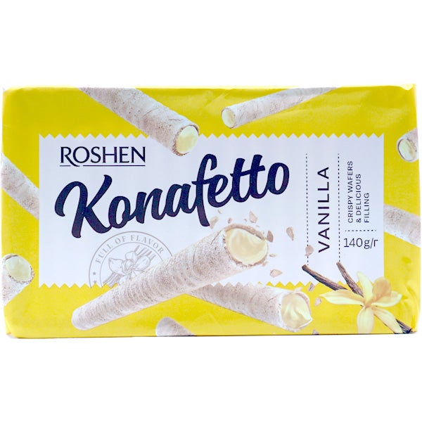 Roshen Konafetto vanilla wafelrollen 140g