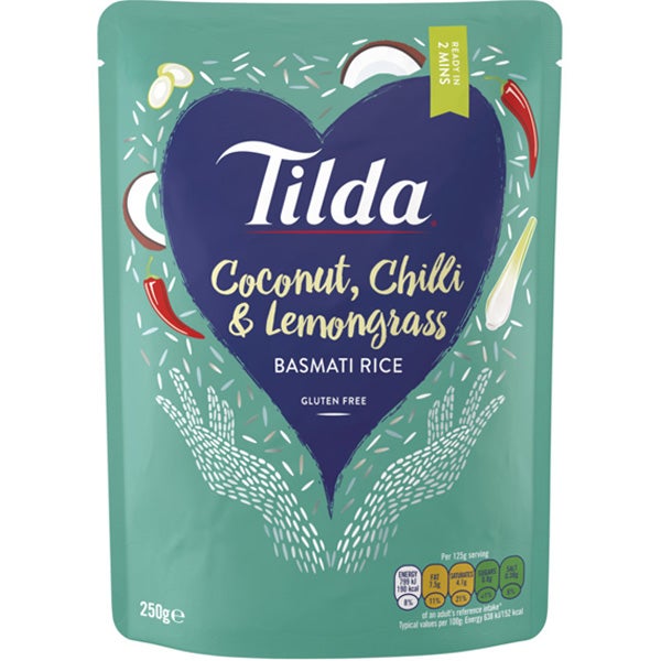 Tilda Coconut Chili & Lemongrass Basmati Rice 250g