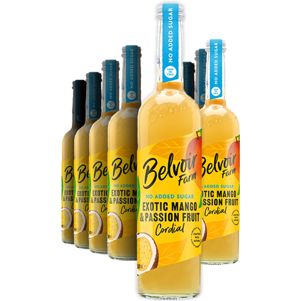 6st Belvoir Farm Exotic Mango & Passion Fruit Cordial 500ml