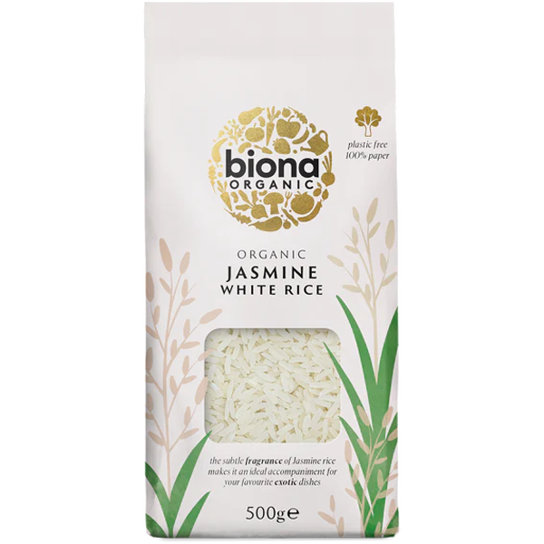 Biona Biologische Witte Jasmijn Rijst 500g