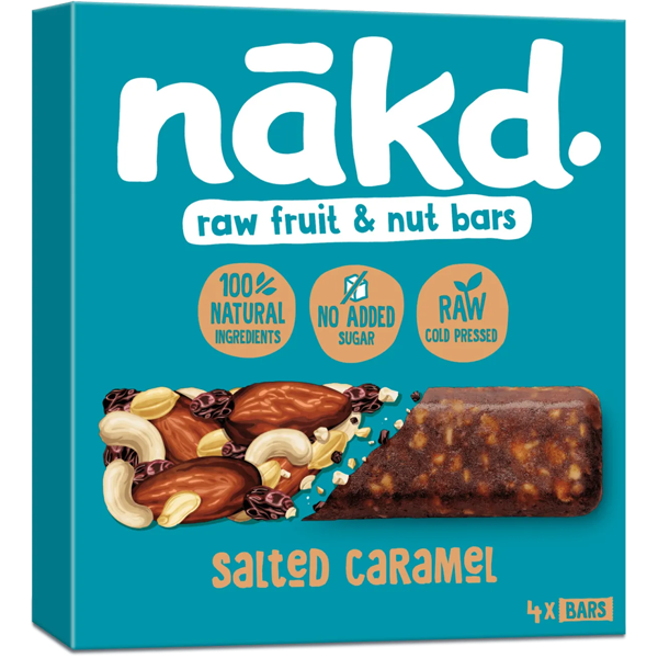 Nakd Salted Caramel Fruit- & Notenrepen 140g