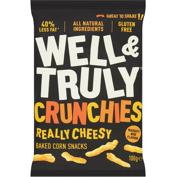 Well&Truly Crunchies Really Cheese 100g