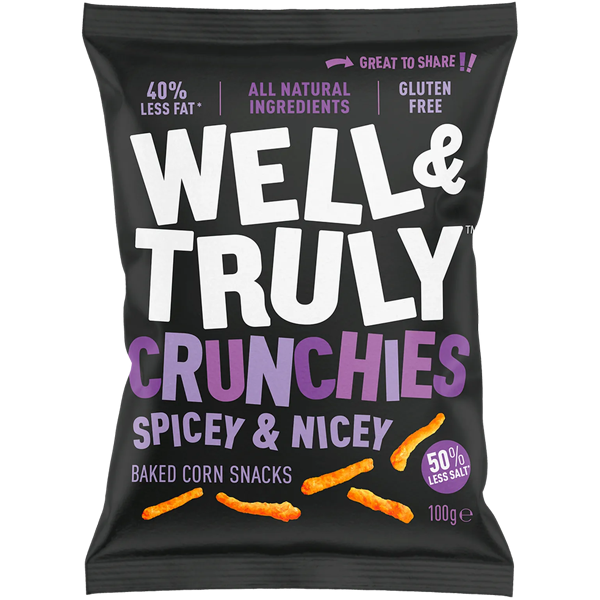 Well&Truly Crunchies Spicey & Nicey 100g