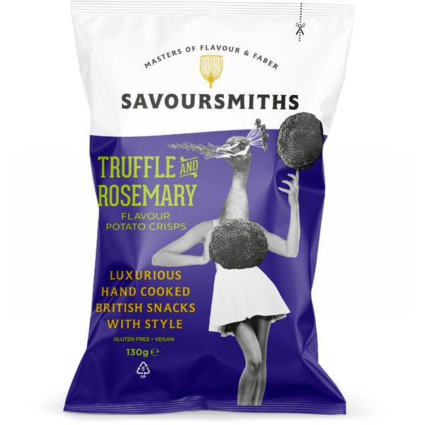 Savoursmiths Truffle & Rosemary Chips 130g