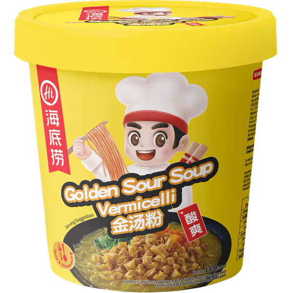 Haidilao Instant Vermicelli Golden Sour Soup 130g