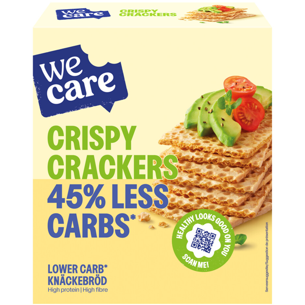 WeCare Lower Carb Crispy Crackers 100g