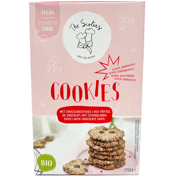Arthur & the Sisters Bakmix voor Koekjes met Chocolade Stukjes 270g