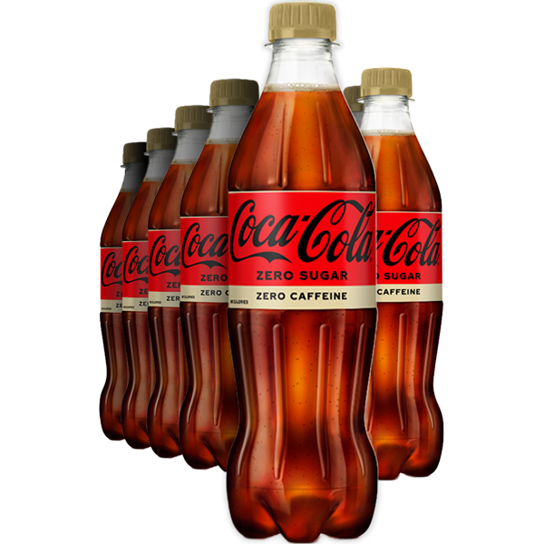 6st Coca-Cola Zero sugar Zero Caffeïne 500ml