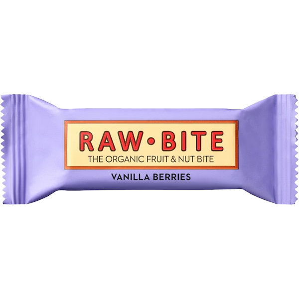 RawBite Fruit & Noten Vanilla Berries reep 50g