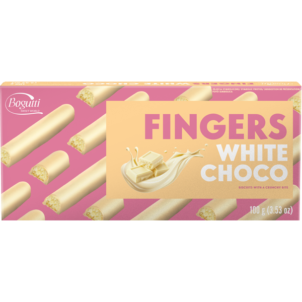 Bogutti Fingers Witte Chocolade 100g