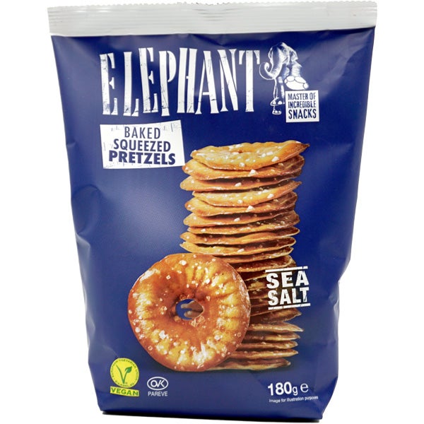 Elephant Sea salt Pretzels 180g