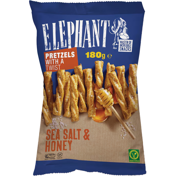 Elephant Pretzels Sea Salt & Honey 180g