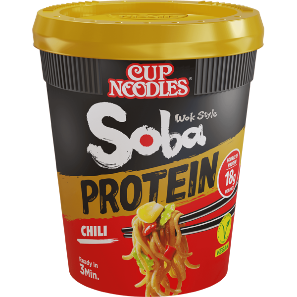 Nissin Soba Cup Noodles Protein Chili 90g