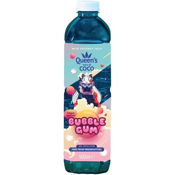 Queen's Nata de Coco Bubblegum 500ml