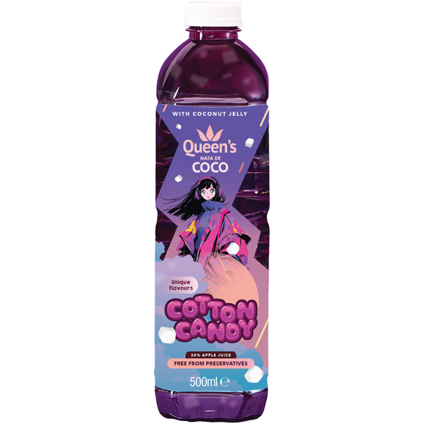 Queen's Nata de Coco Cotton Candy 500ml