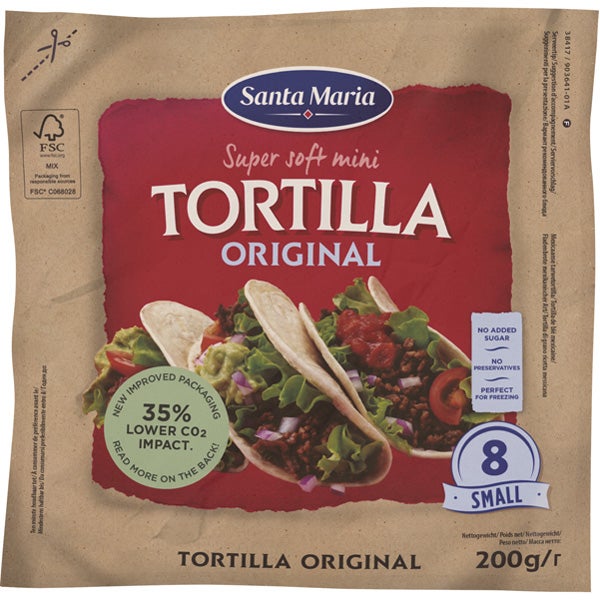 Santa Maria Tortilla Original super soft mini 200g