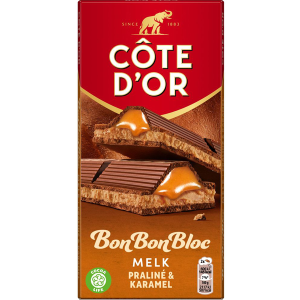 Côte d'Or Bon Bon Bloc Melk praliné & karamel 200g