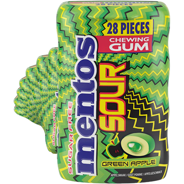 10st Mentos Kauwgom Sour Apple 56g