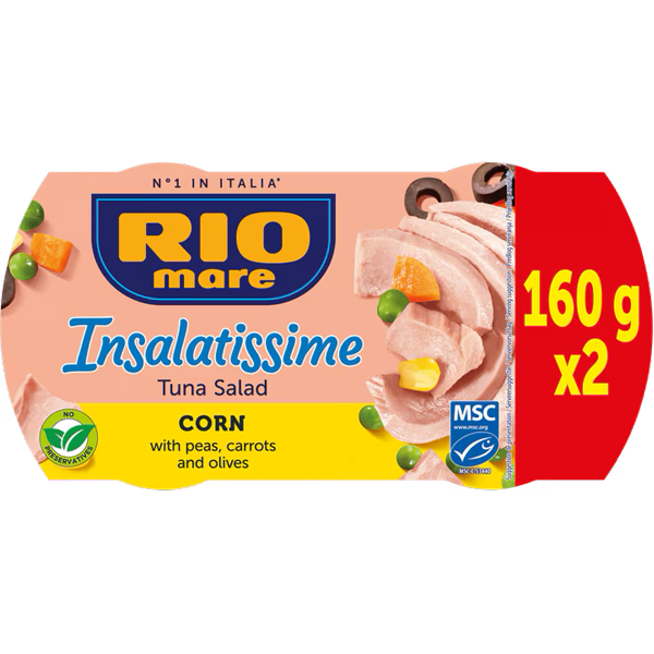 Rio Mare Insalatissime Tonijn Salade Mais 2x160g