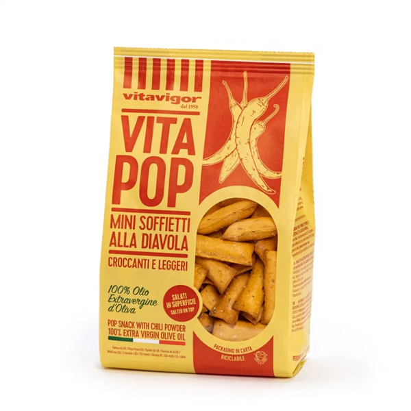 Vitavigor VitaPop Mini Grissini Diavola Pittig 120g