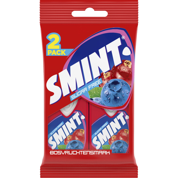 Smint Bosvruchtensmaak Sugarfree 2x8g