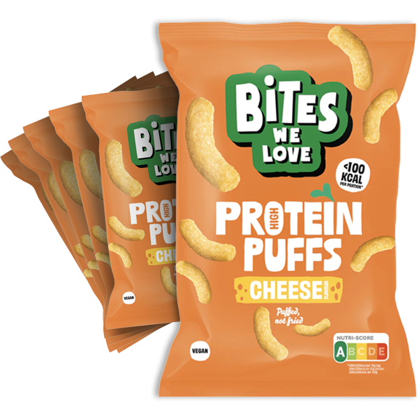 6st BitesWeLove Protein Puffs Vegan Cheese 75g