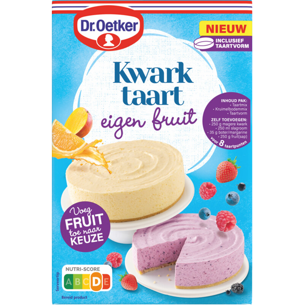 Dr. Oetker Kwarktaart Eigen Fruit Bakmix 210g
