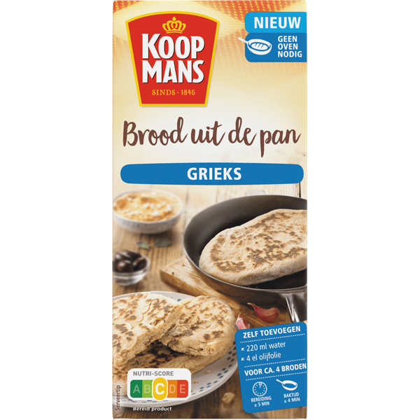 Koopmans Grieks Brood Uit De Pan 400g