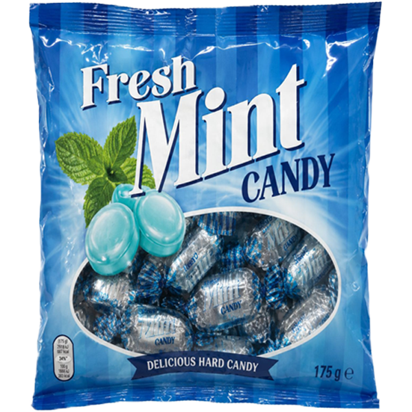 Delicious Hard Candy Fresh Mint 175g