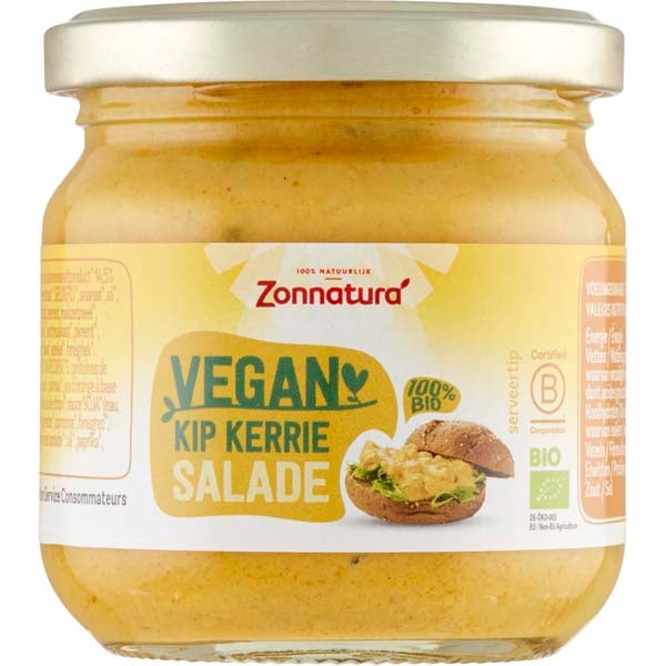Zonnatura Vegan Kip Kerrie Salade 165g