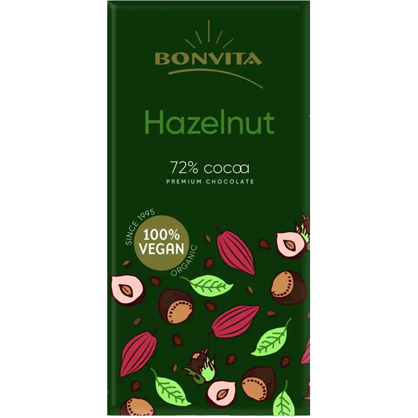 Bonvita Hazelnut 72% Cocoa 100g