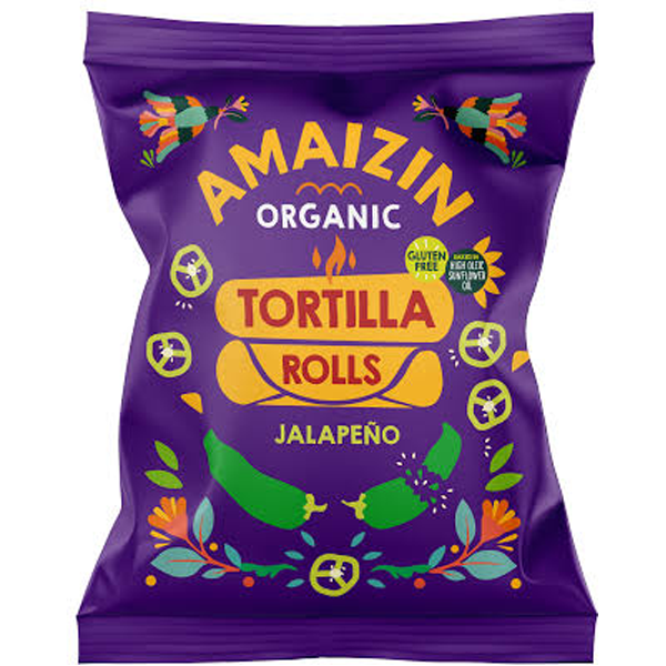 Amaizin Tortilla Rolls Jalapeño 100g