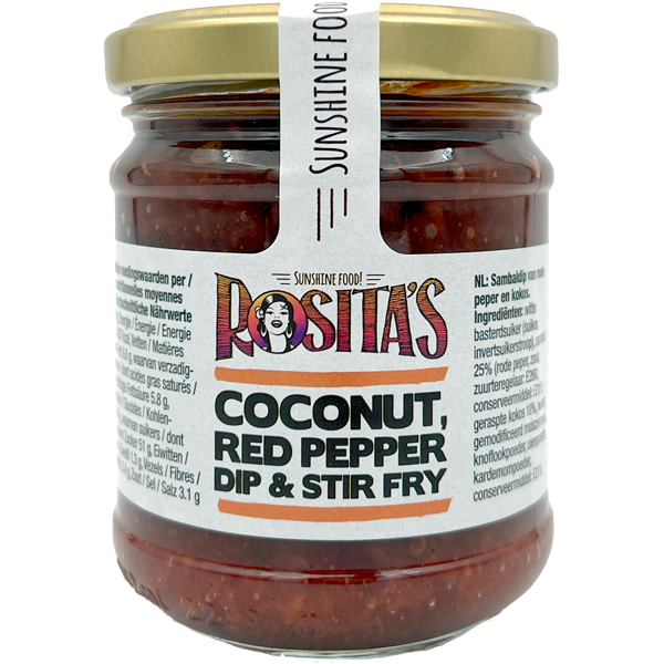Rosita's Coconut Red Pepper Dip & Stir Fry 225g