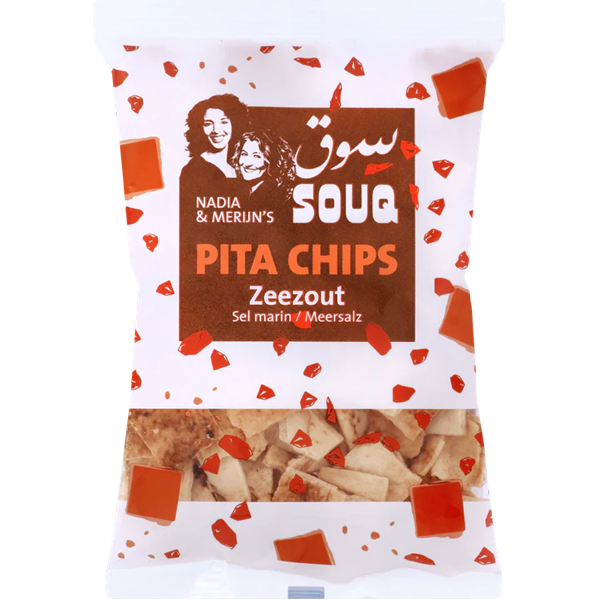 Nadia & Merijn Souq Pita Chips Zeezout 70g